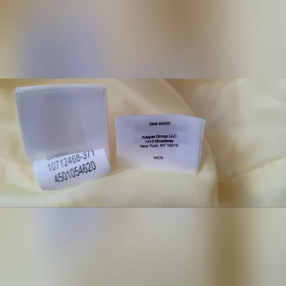 NWOT! Posh Butter Yellow Black Label Formal Women's Lined Open Spring Blazer 10 - Picture 17 of 17